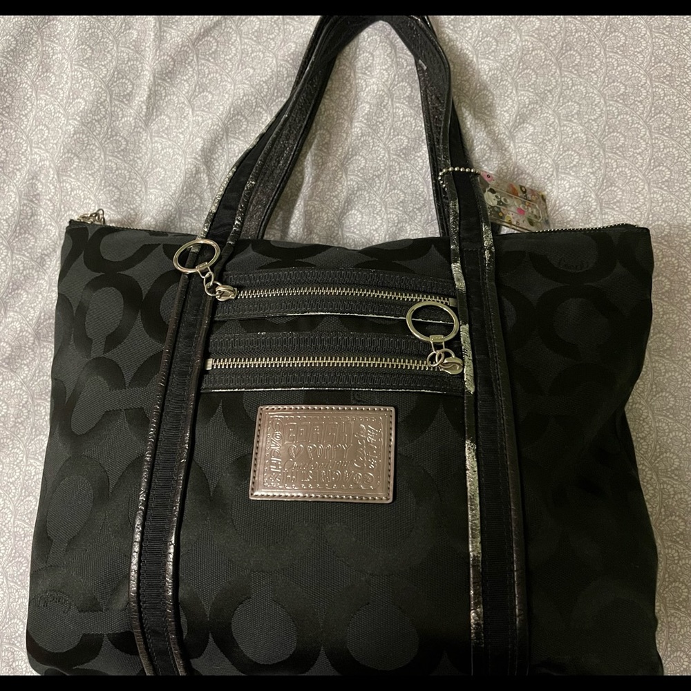 COACH Poppy Op Art Glam Tote #13826